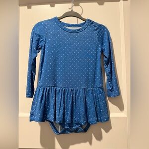 Gigi & Max Blue Longsleeve Twirl Bodysuit 6-12M